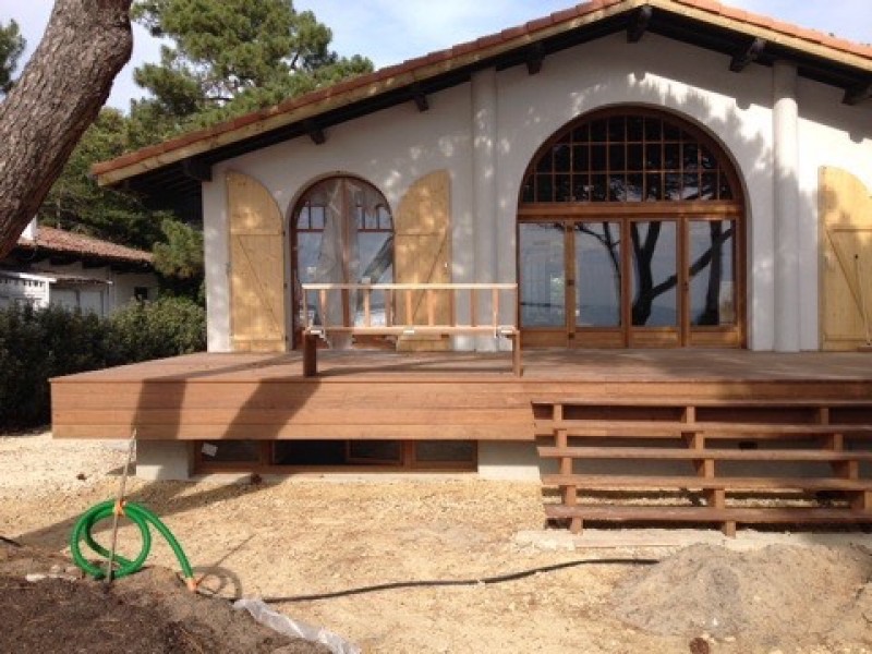 terrasse en ipé a pyla sur mer